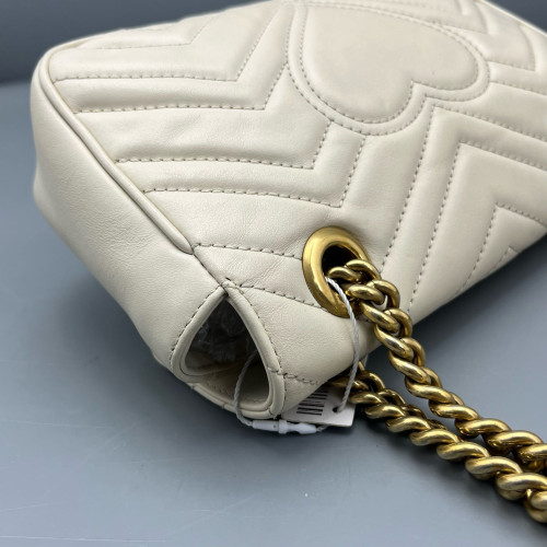 Gucci Mini GG Marmont Calfskin White