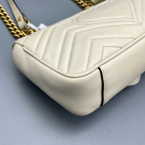 Gucci Mini GG Marmont Calfskin White