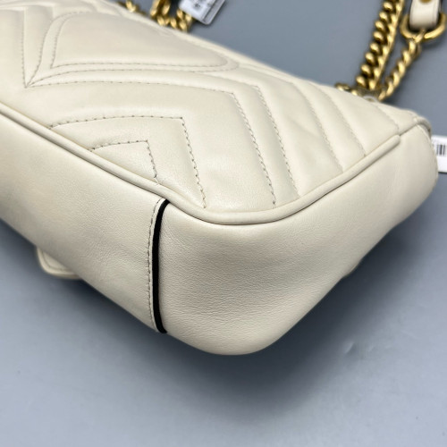 Gucci Mini GG Marmont Calfskin White