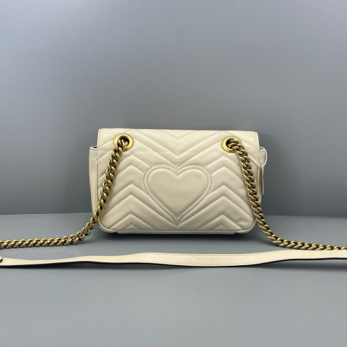 Gucci Mini GG Marmont Calfskin White