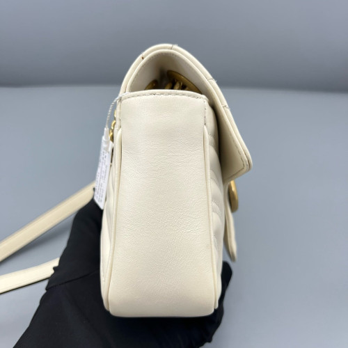Gucci Mini GG Marmont Calfskin White