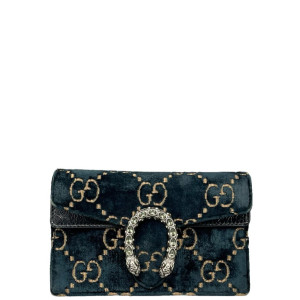 Gucci Super Mini Dionysus Velvet Dark Blue
