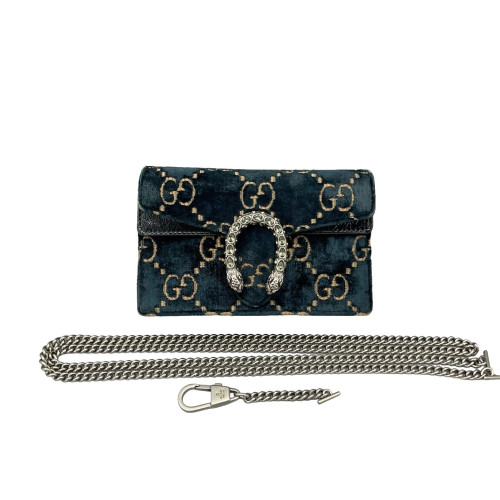 Gucci Super Mini Dionysus Velvet Dark Blue Gucci Super Mini Dionysus Velvet Dark Blue