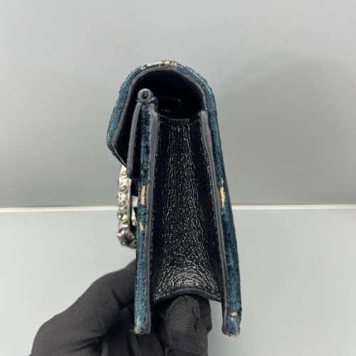 Gucci Super Mini Dionysus Velvet Dark Blue Gucci Super Mini Dionysus Velvet Dark Blue