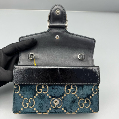 Gucci Super Mini Dionysus Velvet Dark Blue Gucci Super Mini Dionysus Velvet Dark Blue