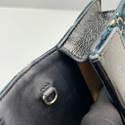 Gucci Super Mini Dionysus Velvet Dark Blue Gucci Super Mini Dionysus Velvet Dark Blue