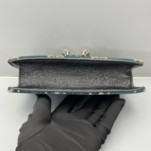 Gucci Super Mini Dionysus Velvet Dark Blue Gucci Super Mini Dionysus Velvet Dark Blue
