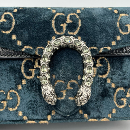 Gucci Super Mini Dionysus Velvet Dark Blue Gucci Super Mini Dionysus Velvet Dark Blue