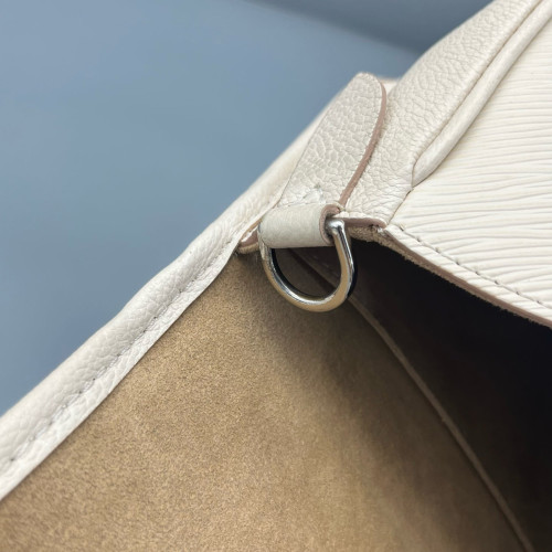 Louis Vuitton Buci Shoulder Bag Calfskin White