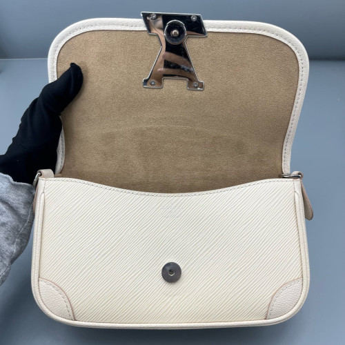 Louis Vuitton Buci Shoulder Bag Calfskin White