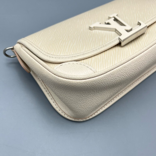 Louis Vuitton Buci Shoulder Bag Calfskin White