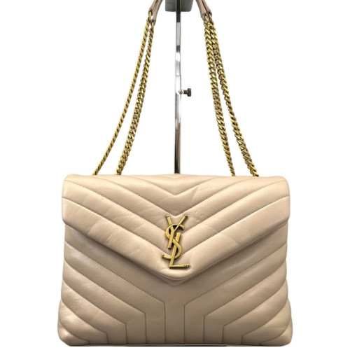 Yves Saint Laurent Medium Loulou Chain Calfskin Pink
