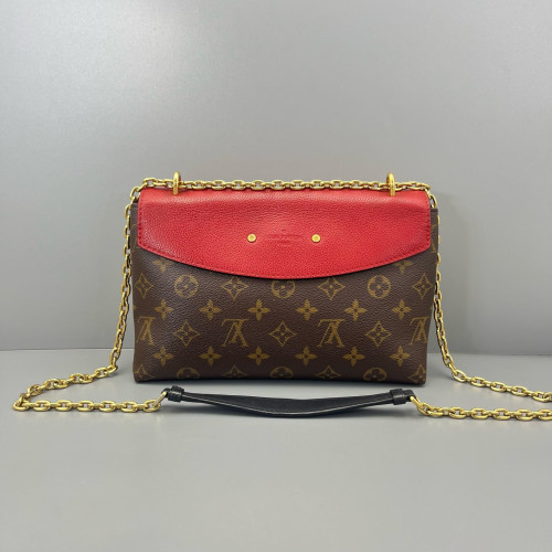 Louis Vuitton Saint Placide Monogram Brown Red