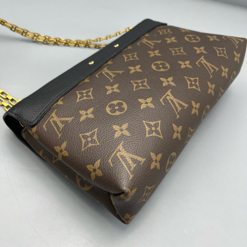 Louis Vuitton Pallas Chain Monogram Brown Red