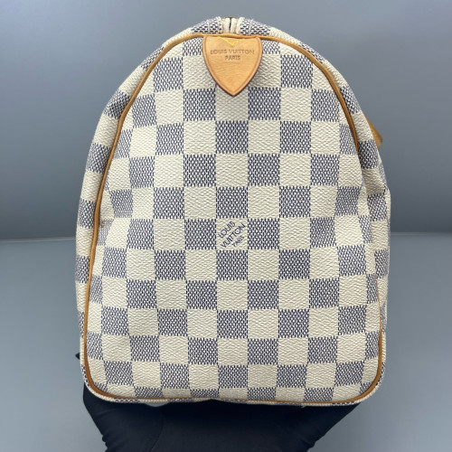 Louis Vuitton Speedy 30 Damier Azur White Louis Vuitton Speedy 30 Damier Azur White