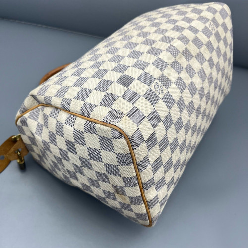 Louis Vuitton Speedy 30 Damier Azur White Louis Vuitton Speedy 30 Damier Azur White