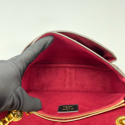Louis Vuitton Passy Chain Shoulder Bag Monogram Brown