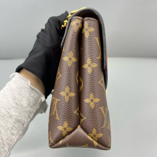 Louis Vuitton Saint Placide Monogram Brown Red