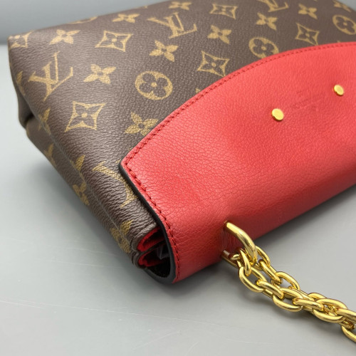 Louis Vuitton Saint Placide Monogram Brown Red