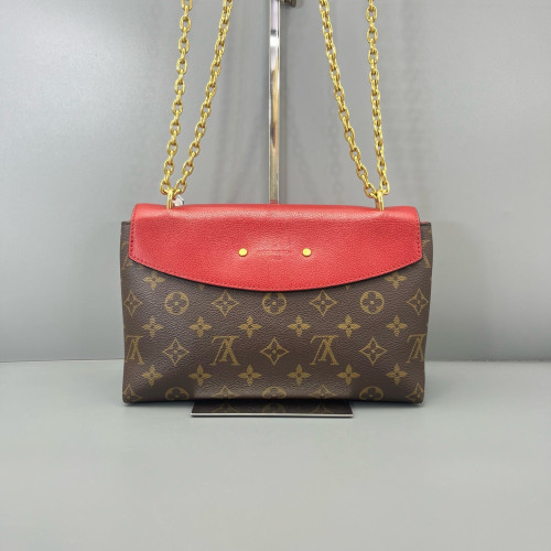 Louis Vuitton Saint Placide Monogram Brown Red