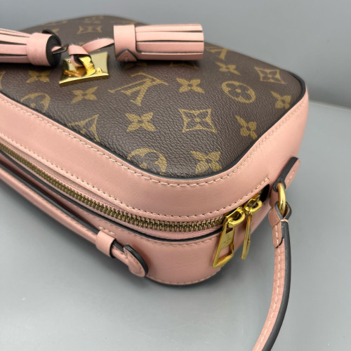 Louis Vuitton Saintonge Monogram Brown Pink