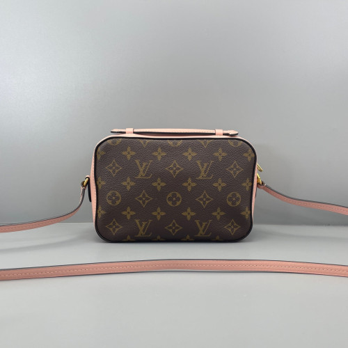 Louis Vuitton Saintonge Monogram Brown Pink