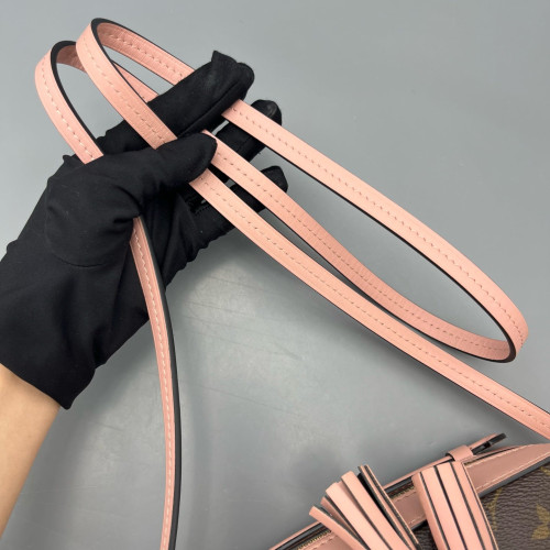 Louis Vuitton Saintonge Monogram Brown Pink