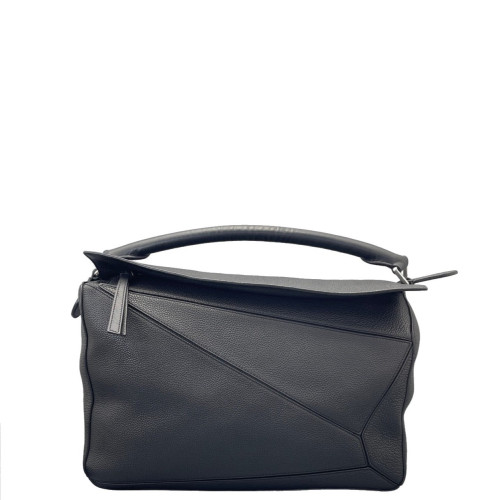 Loewe Large Puzzle Grained Calfskin Black