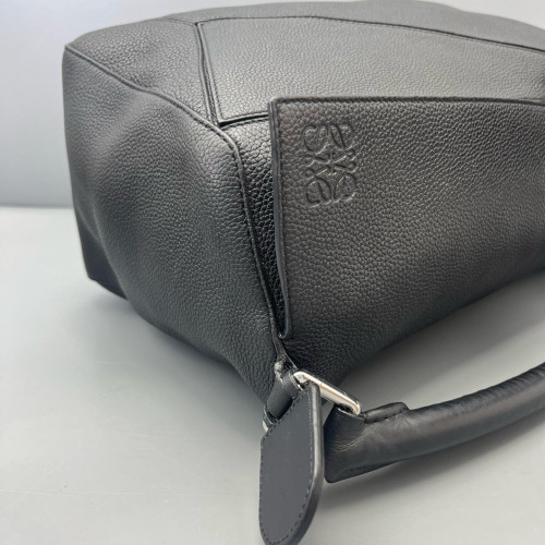 Loewe Large Puzzle Grained Calfskin Black