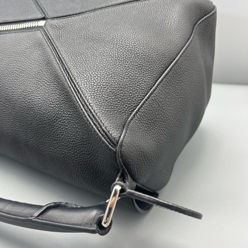 Loewe Large Puzzle Grained Calfskin Black