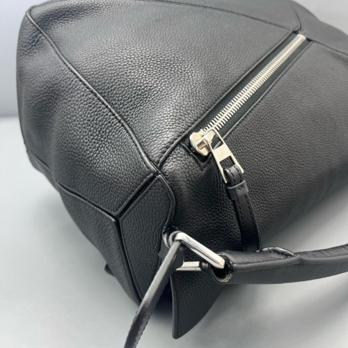 Loewe Large Puzzle Grained Calfskin Black