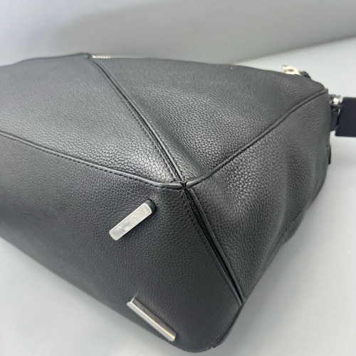 Loewe Large Puzzle Grained Calfskin Black
