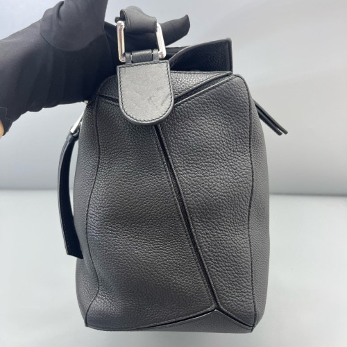 Loewe Large Puzzle Grained Calfskin Black
