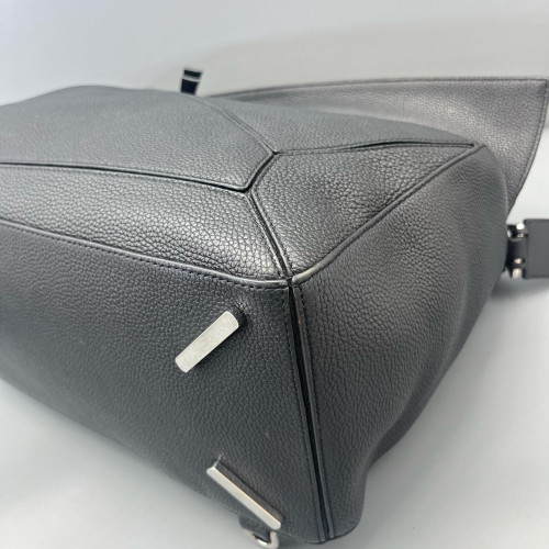 Loewe Large Puzzle Grained Calfskin Black