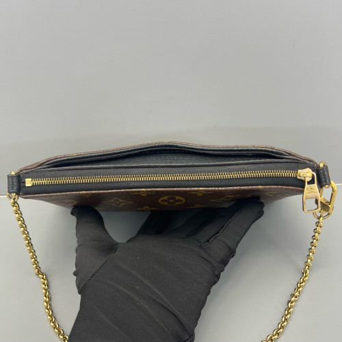 Louis Vuitton Pallas Clutch Monogram Brown