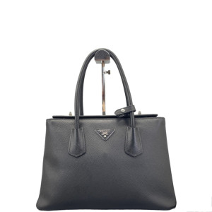 Prada Two-Way Bag Saffiano Calfskin Black