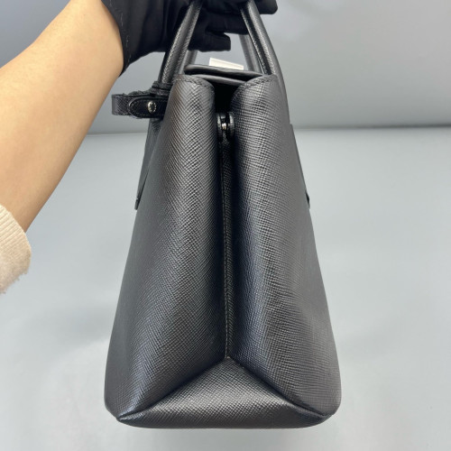 Prada Two-Way Bag Saffiano Calfskin Black