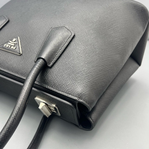Prada Two-Way Bag Saffiano Calfskin Black