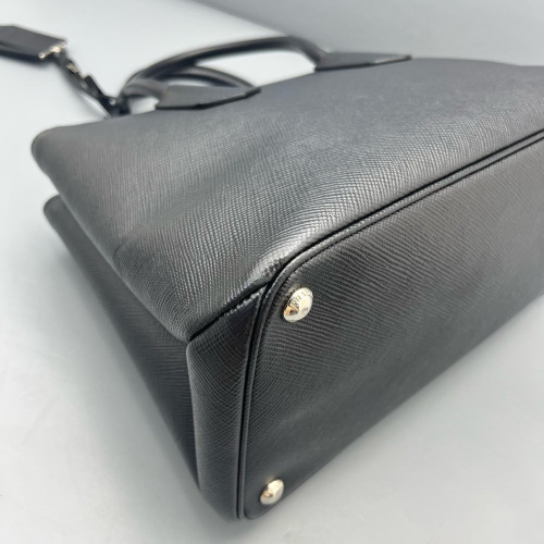 Prada Two-Way Bag Saffiano Calfskin Black