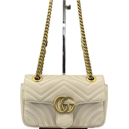 Gucci Mini GG Marmont Lambskin White Gucci Mini GG Marmont Lambskin White