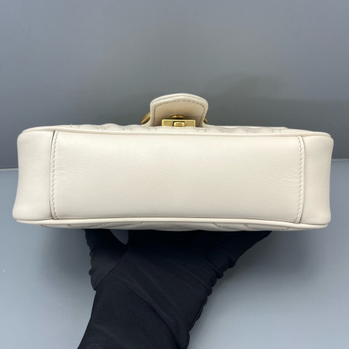 Gucci Mini GG Marmont Lambskin White Gucci Mini GG Marmont Lambskin White