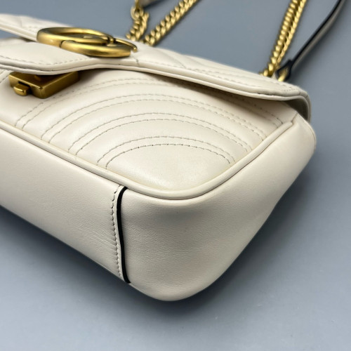 Gucci Mini GG Marmont Lambskin White Gucci Mini GG Marmont Lambskin White