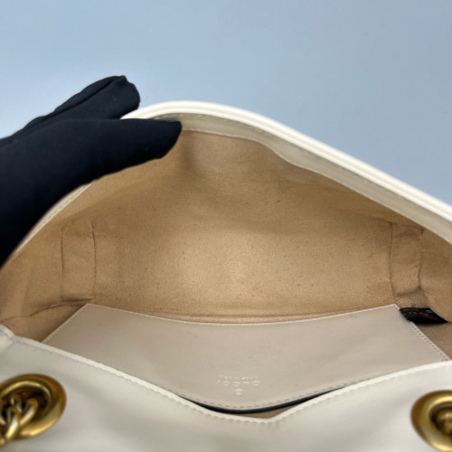 Gucci Mini GG Marmont Lambskin White Gucci Mini GG Marmont Lambskin White