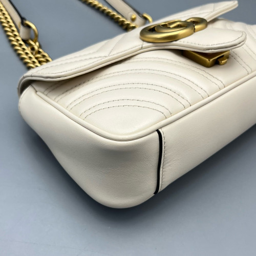 Gucci Mini GG Marmont Lambskin White Gucci Mini GG Marmont Lambskin White
