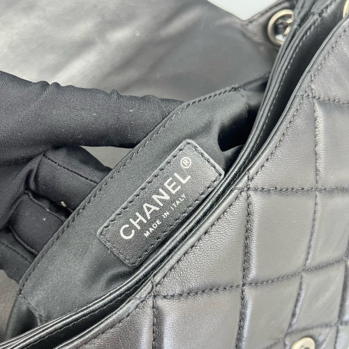 Chanel Quilted Crossbody Bag Calfskin Black