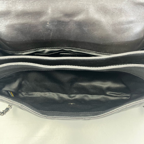Chanel Quilted Crossbody Bag Calfskin Black