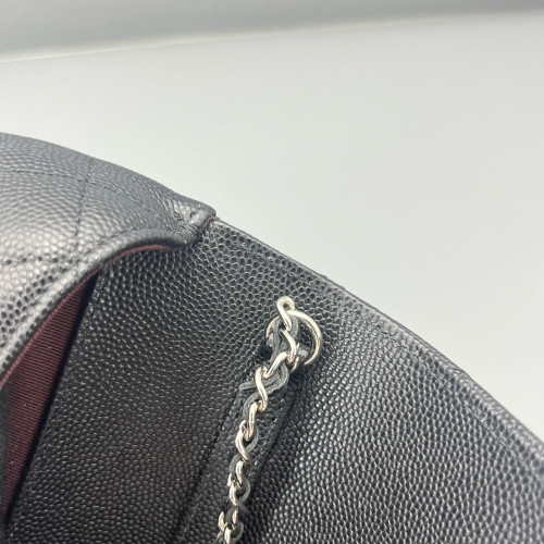 Chanel Quilted Wallet On Chain WOC Calfskin Black Chanel Quilted Wallet On Chain WOC Calfskin Black
