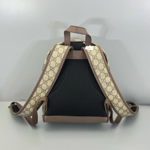Gucci Backpack GG Supreme Monogram Beige Ebony Beige Brown