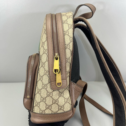 Gucci Backpack GG Supreme Monogram Beige Ebony Beige Brown