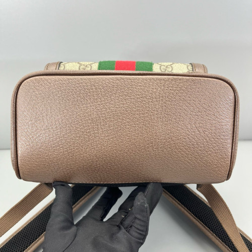Gucci Backpack GG Supreme Monogram Beige Ebony Beige Brown